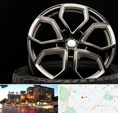 فروشگاه رینگ و لاستیک در بلوار سجاد مشهد