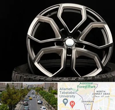 فروشگاه رینگ و لاستیک در شهران 