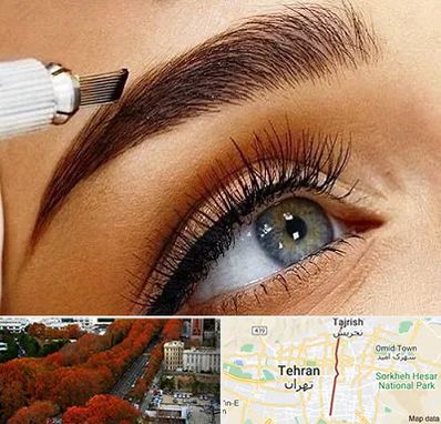 آموزش فیبروز ابرو در ولیعصر 