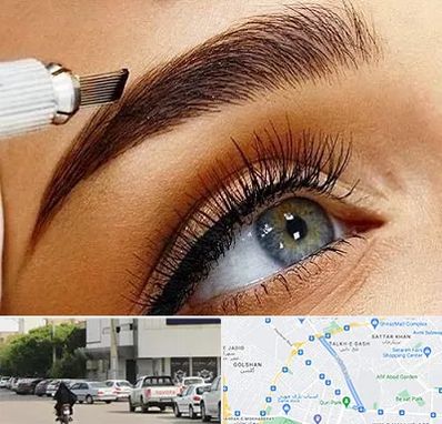 آموزش فیبروز ابرو در قدوسی شرقی شیراز