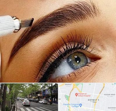 آموزش فیبروز ابرو در ظفر 