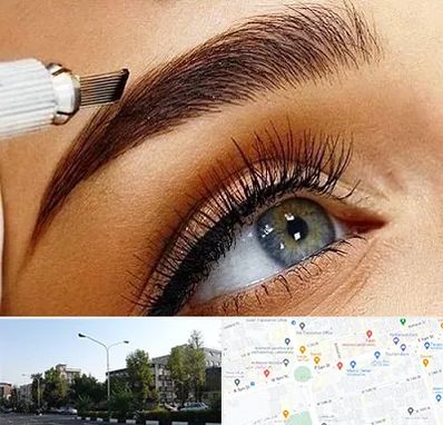 آموزش فیبروز ابرو در میدان کاج