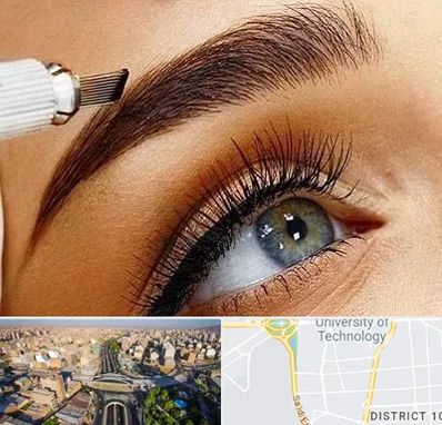 آموزش فیبروز ابرو در استاد معین 