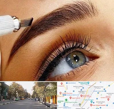 آموزش فیبروز ابرو در شریعتی 