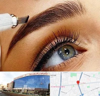 آموزش فیبروز ابرو در نصف راه تبریز