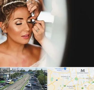 آموزش گریم عروس در جنوب تهران 