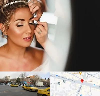 آموزش گریم عروس در شهناز تبریز