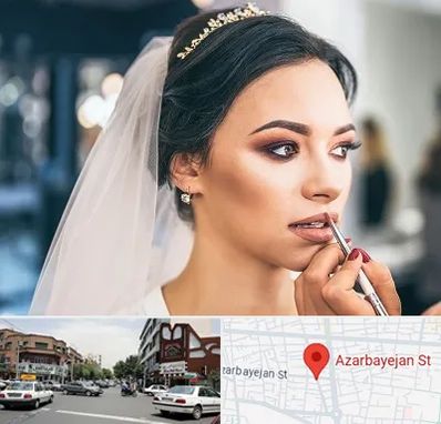 آموزش میکاپ عروس در خیابان آذربایجان