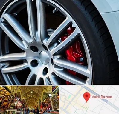 لاستیک فروشی در بازار وکیل شیراز