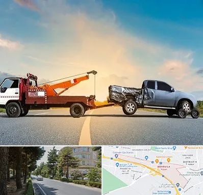 یدک کش شبانه روزی در مهرویلا کرج