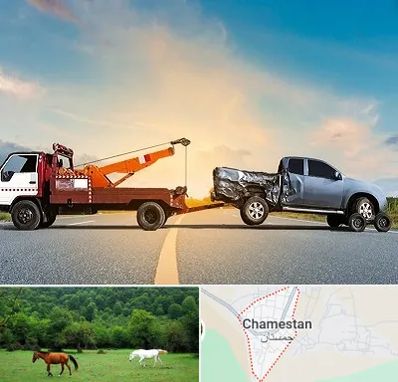 یدک کش شبانه روزی در چمستان