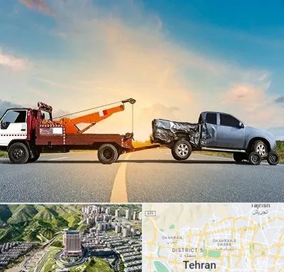 یدک کش شبانه روزی در شمال تهران 