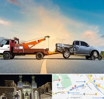 یدک کش شبانه روزی در زرگری شیراز