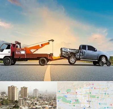 یدک کش شبانه روزی در منطقه 5 تهران