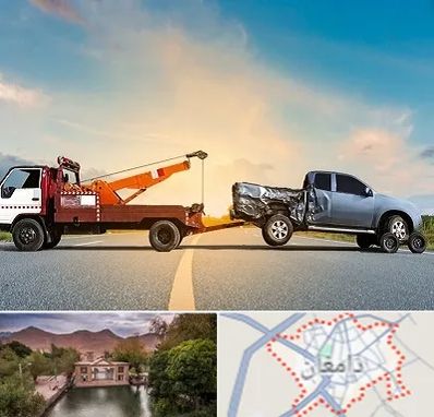 یدک کش شبانه روزی در دامغان