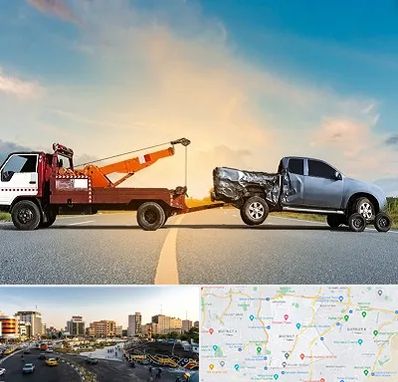 یدک کش شبانه روزی در منطقه 7 تهران