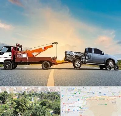 یدک کش شبانه روزی در منطقه 13 تهران