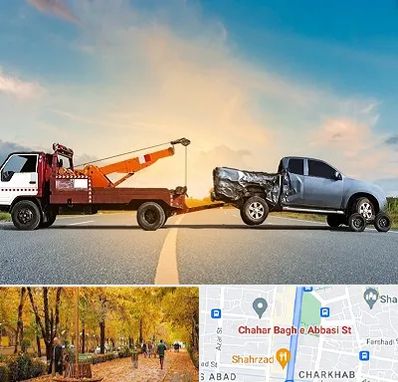 یدک کش شبانه روزی در چهارباغ اصفهان