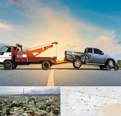 یدک کش شبانه روزی در منطقه 8 تهران