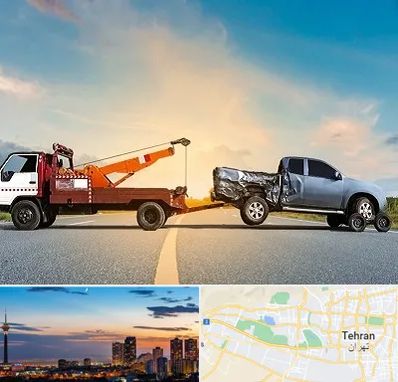 یدک کش شبانه روزی در غرب تهران 