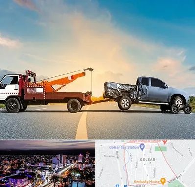 یدک کش شبانه روزی در گلسار رشت 