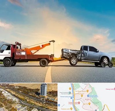 یدک کش شبانه روزی در خیابان نیایش شیراز