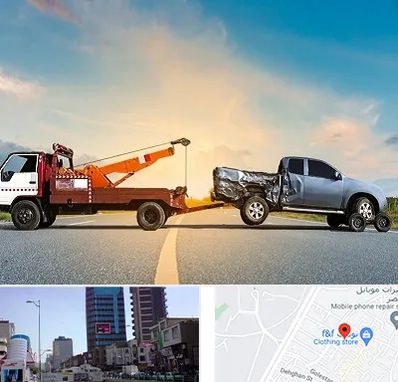 یدک کش شبانه روزی در چهارراه طالقانی کرج