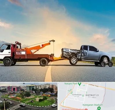 یدک کش شبانه روزی در تهرانسر 