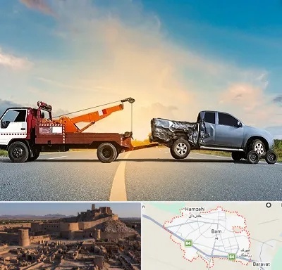 یدک کش شبانه روزی در بم