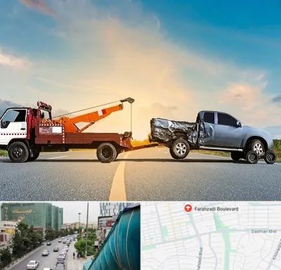 یدک کش شبانه روزی در بلوار فرحزادی