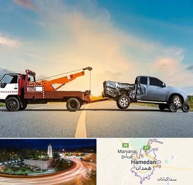 یدک کش شبانه روزی در همدان