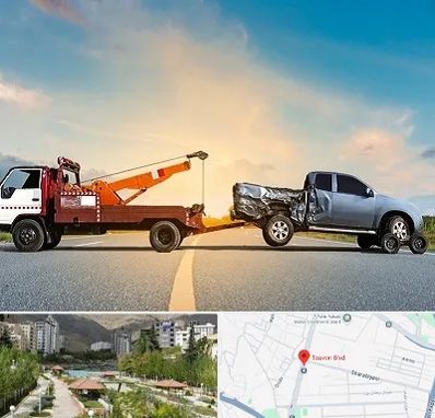 یدک کش شبانه روزی در بلوار تعاون