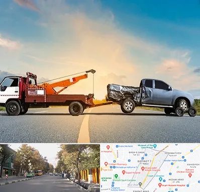 یدک کش شبانه روزی در شریعتی 