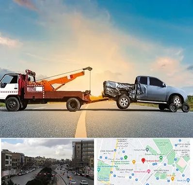 یدک کش شبانه روزی در بلوار فردوسی مشهد