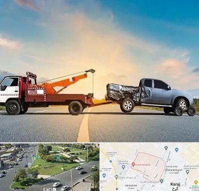 یدک کش شبانه روزی در شاهین ویلا کرج