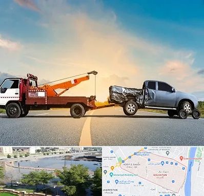 یدک کش شبانه روزی در گلستان اهواز