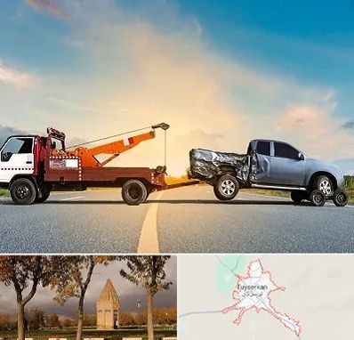 یدک کش شبانه روزی در تویسرکان