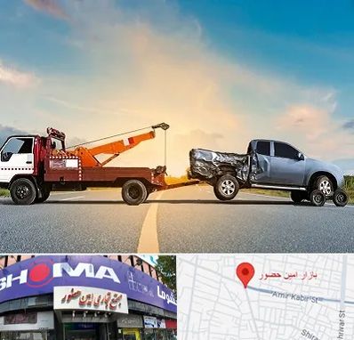 یدک کش شبانه روزی در امین حضور