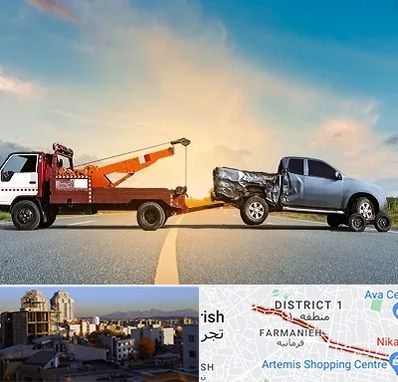 یدک کش شبانه روزی در فرمانیه 