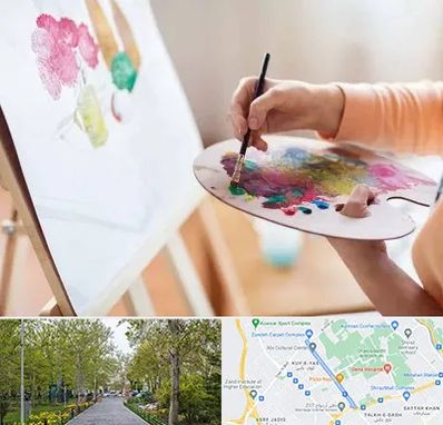 آموزشگاه نقاشی اکریلیک در قدوسی غربی شیراز