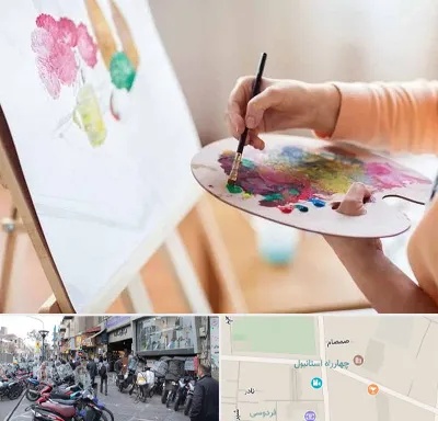 آموزشگاه نقاشی اکریلیک در چهارراه استانبول