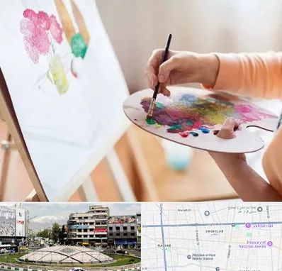 آموزشگاه نقاشی اکریلیک در مرکز تهران