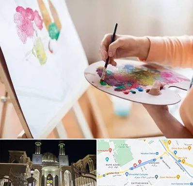 آموزشگاه نقاشی اکریلیک در زرگری شیراز