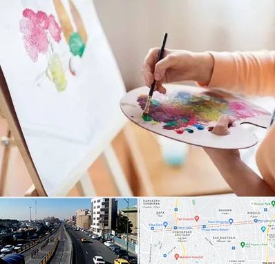 آموزشگاه نقاشی اکریلیک در پیروزی 