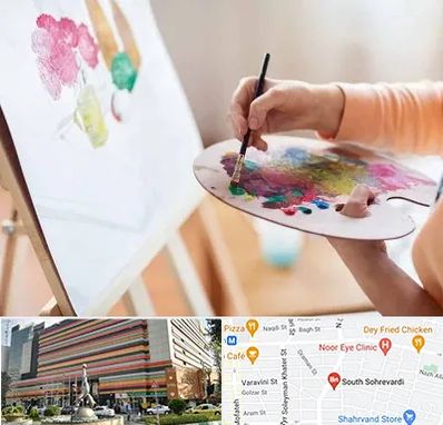 آموزشگاه نقاشی اکریلیک در سهروردی 