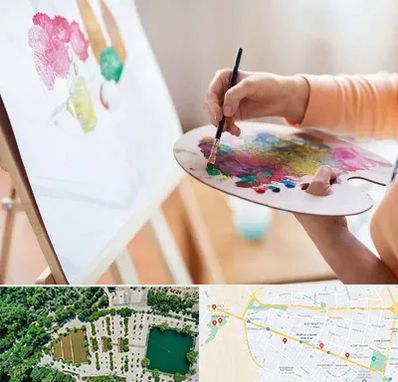 آموزشگاه نقاشی اکریلیک در وکیل آباد مشهد