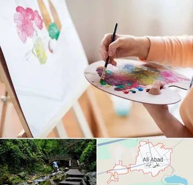 آموزشگاه نقاشی اکریلیک در علی آباد کتول