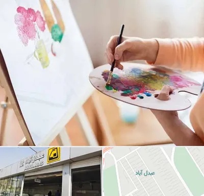 آموزشگاه نقاشی اکریلیک در عبدل آباد