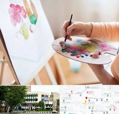 آموزشگاه نقاشی اکریلیک در طالقانی