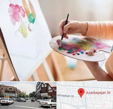 آموزشگاه نقاشی اکریلیک در خیابان آذربایجان